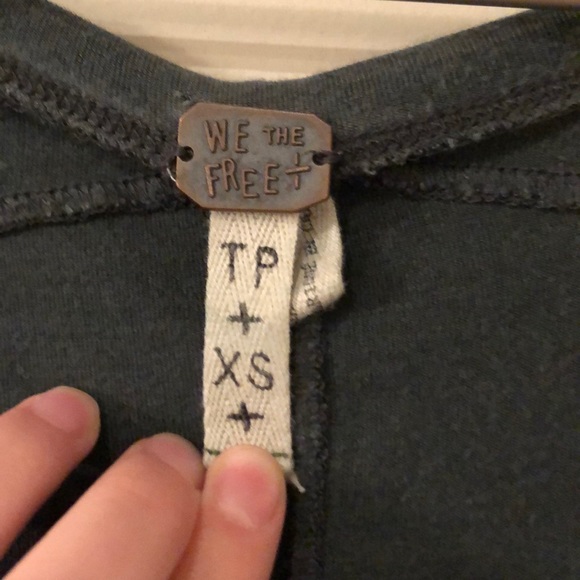 We the free/free people gray oversized t shirt - Picture 3 of 5